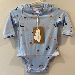 Blue Llama Onesie 🌵💙🦙 Soft Bamboo Blend